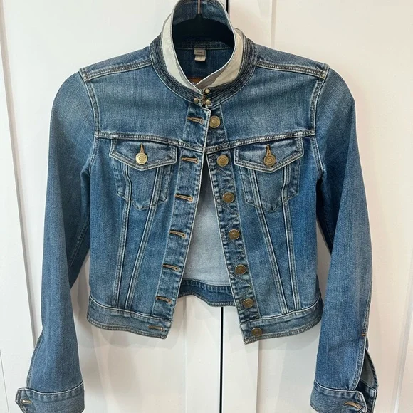 Burberry Brit Cropped Denim Jean Jacket - Picture 5 of 8